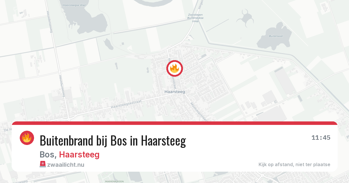 Buitenbrand bij Bos in Haarsteeg — 28 apr 2026