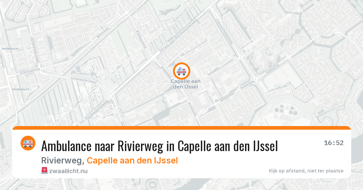 Ambulance naar Rivierweg in Capelle aan den IJssel — 19 jul 2026