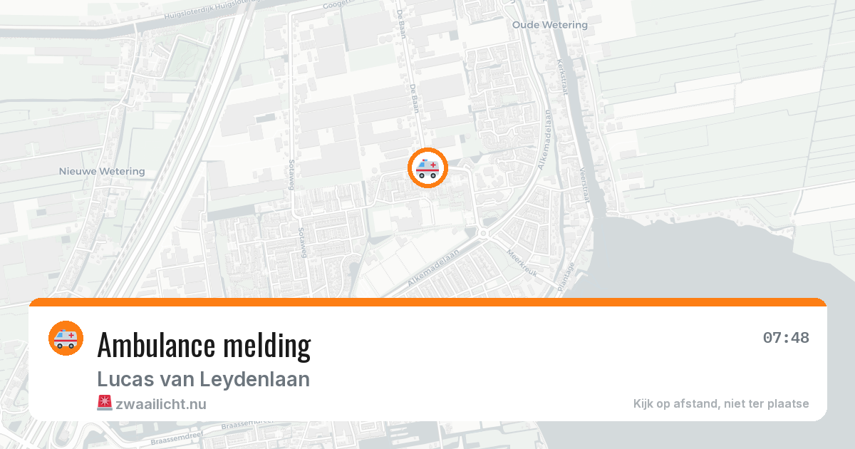 Ambulance melding — 29 mei 2026
