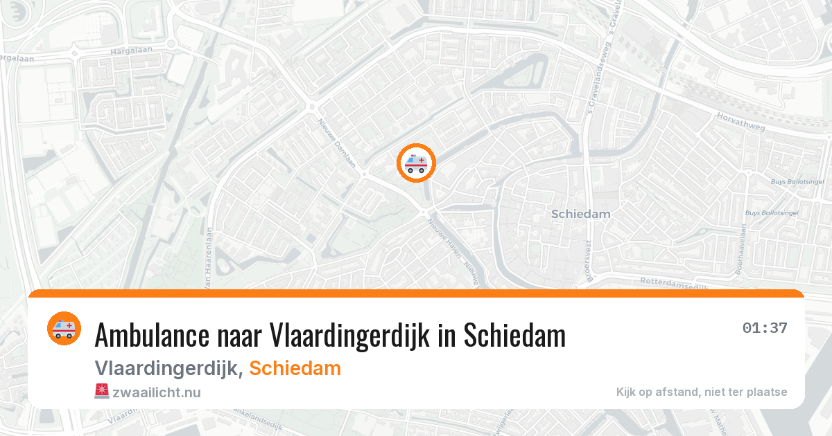 Ambulance naar Vlaardingerdijk in Schiedam — 20 mrt 2026