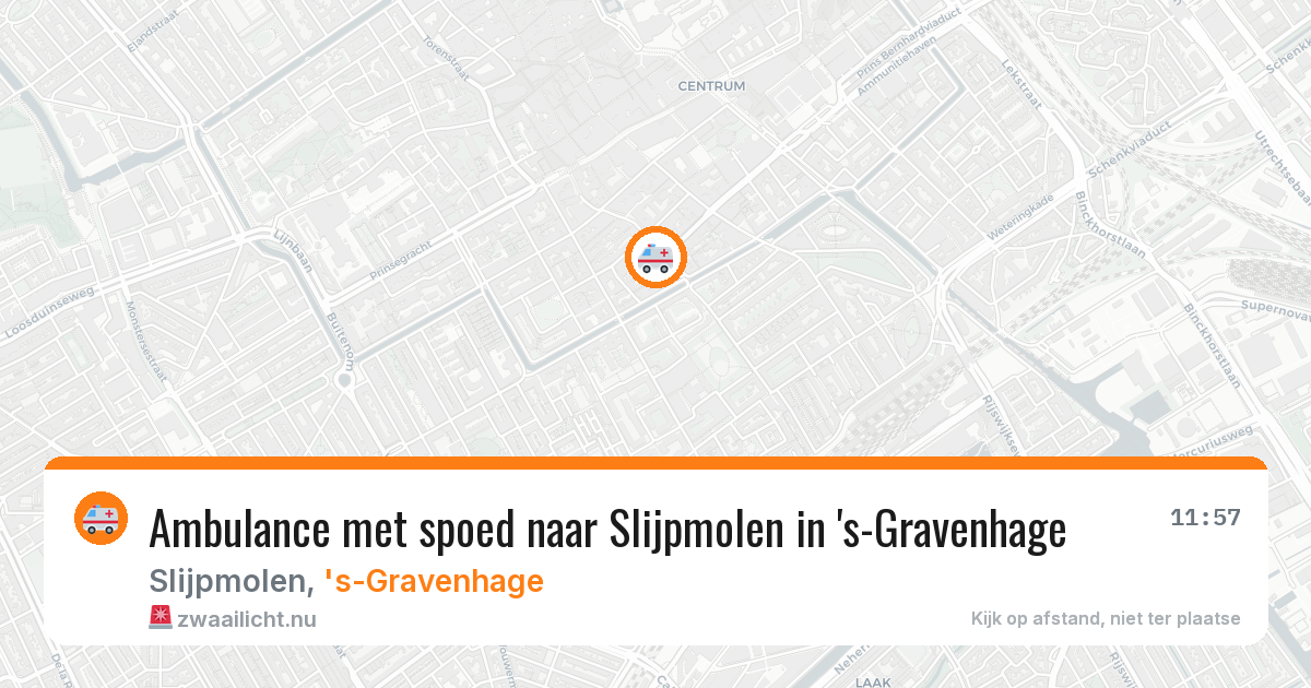 Ambulance met spoed naar Slijpmolen in 's-Gravenhage — 18 jul 2026