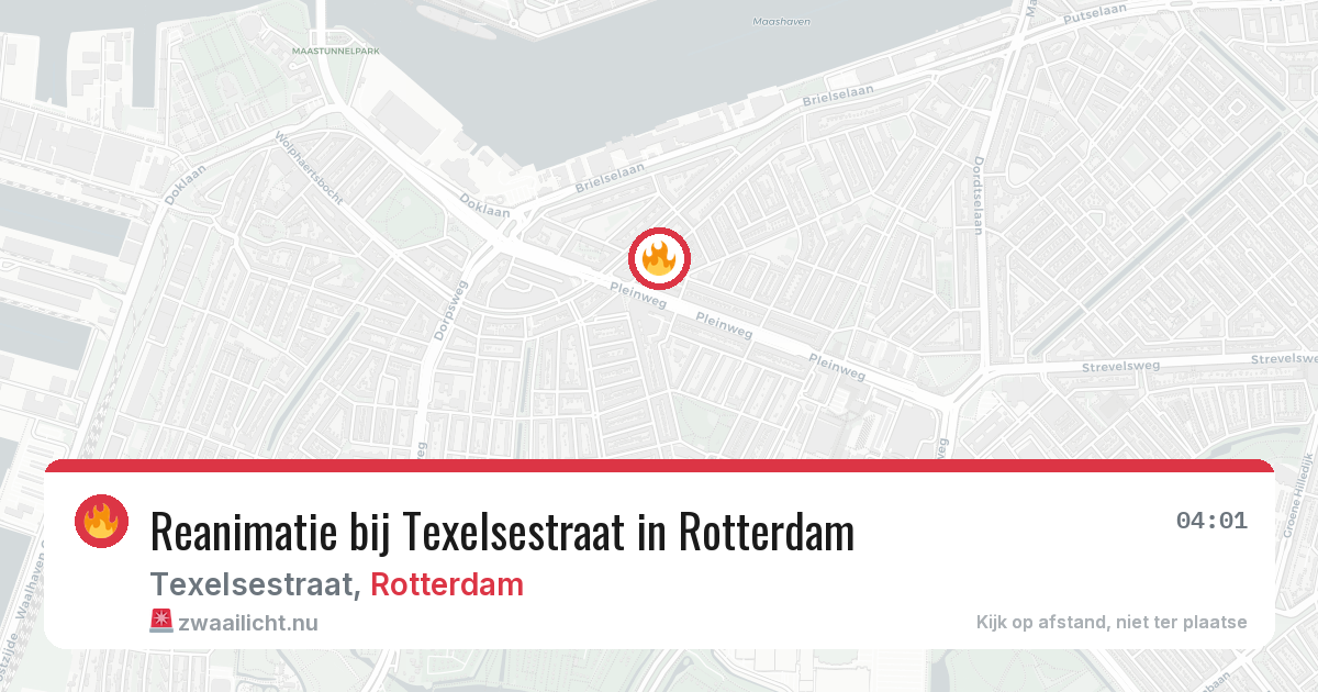Reanimatie bij Texelsestraat in Rotterdam — 23 mei 2026