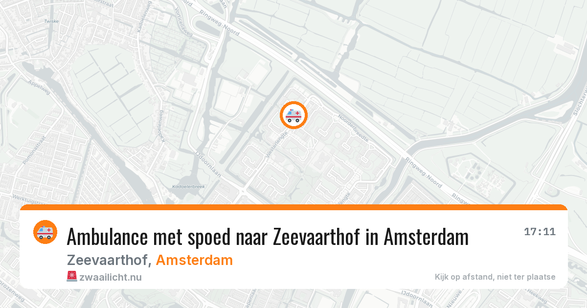 Ambulance met spoed naar Zeevaarthof in Amsterdam — 17 jul 2026