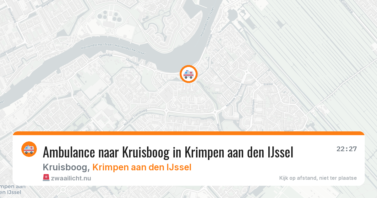 Ambulance naar Kruisboog in Krimpen aan den IJssel — 15 jul 2026