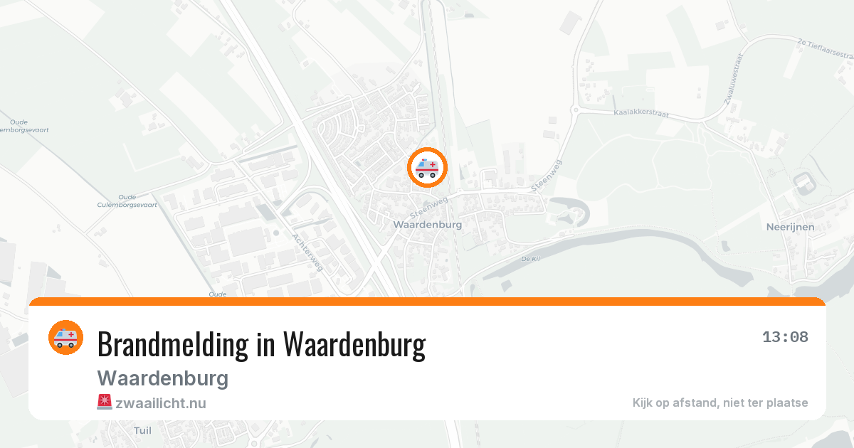 Brandmelding in Waardenburg — 28 apr 2026