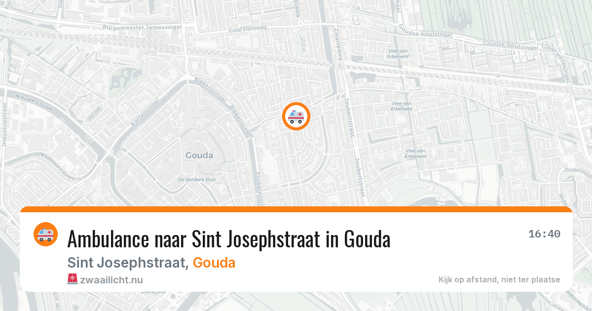 Ambulance naar Sint Josephstraat in Gouda — 26 jul 2026