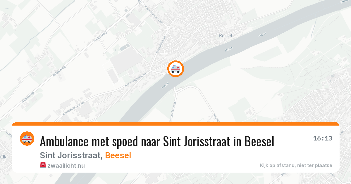 Ambulance met spoed naar Sint Jorisstraat in Beesel — 23 jul 2026