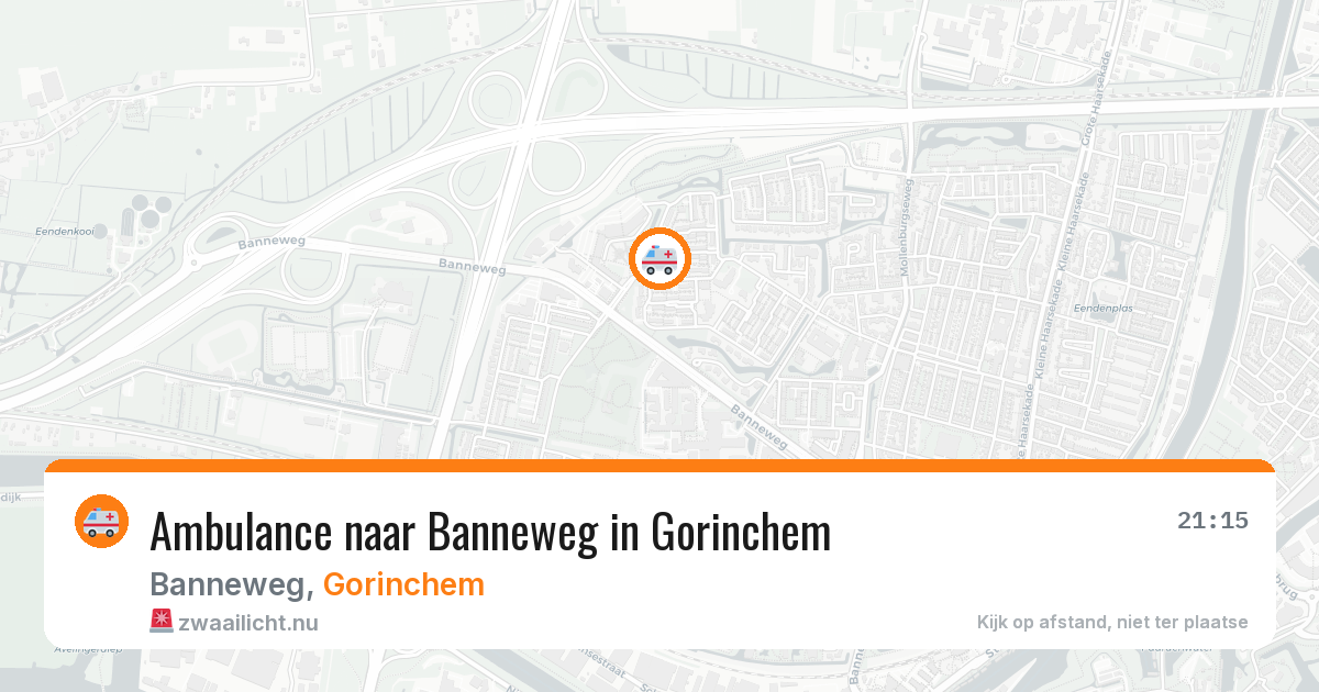 Ambulance naar Banneweg in Gorinchem — 27 mrt 2026