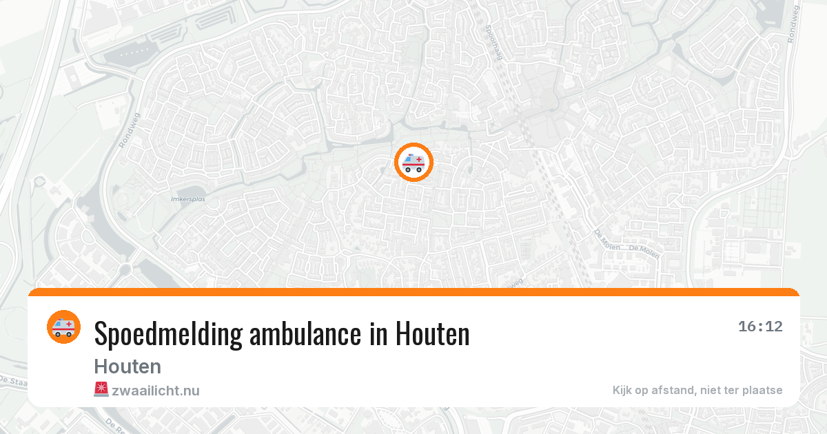 Spoedmelding ambulance in Houten — 9 jul 2026