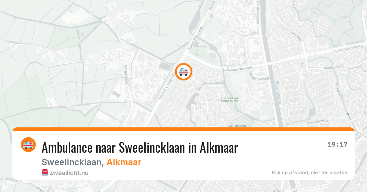 Ambulance naar Sweelincklaan in Alkmaar — 22 jul 2026