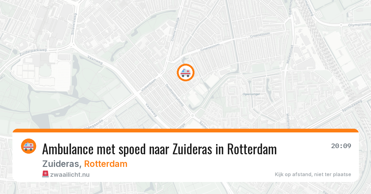 Ambulance met spoed naar Zuideras in Rotterdam — 2 apr 2026
