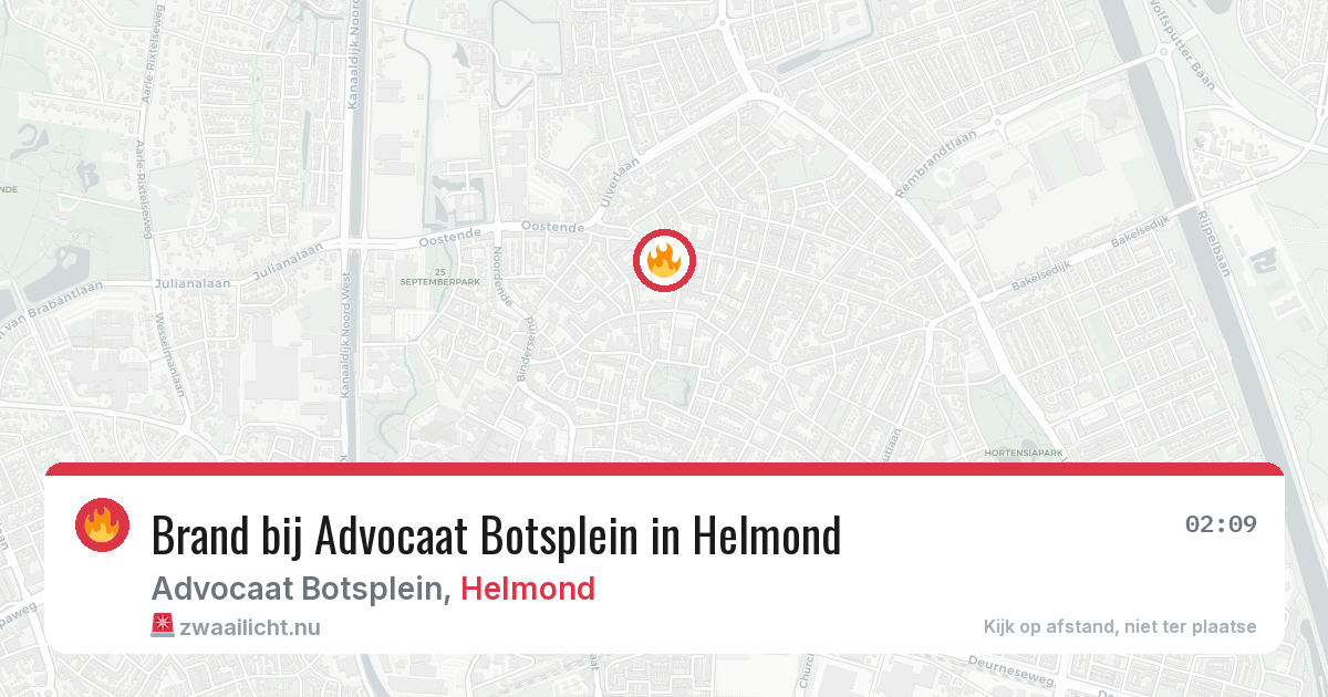Brand bij Advocaat Botsplein in Helmond — 16 mei 2026
