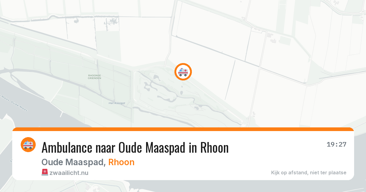 Ambulance naar Oude Maaspad in Rhoon — 26 mrt 2026