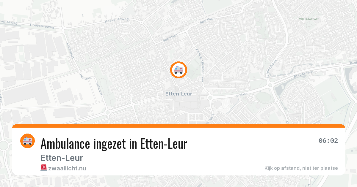 Ambulance ingezet in Etten-Leur — 29 mei 2026