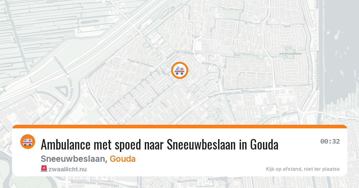 Ambulance met spoed naar Sneeuwbeslaan in Gouda — 26 jan 2026