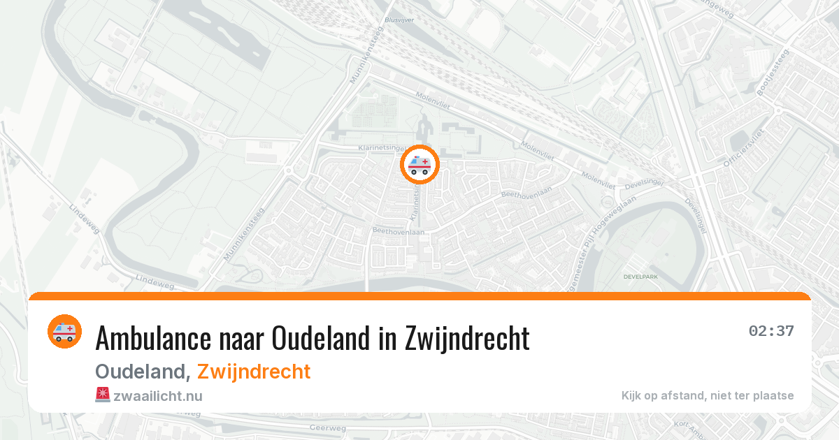 Ambulance naar Oudeland in Zwijndrecht — 24 jul 2026