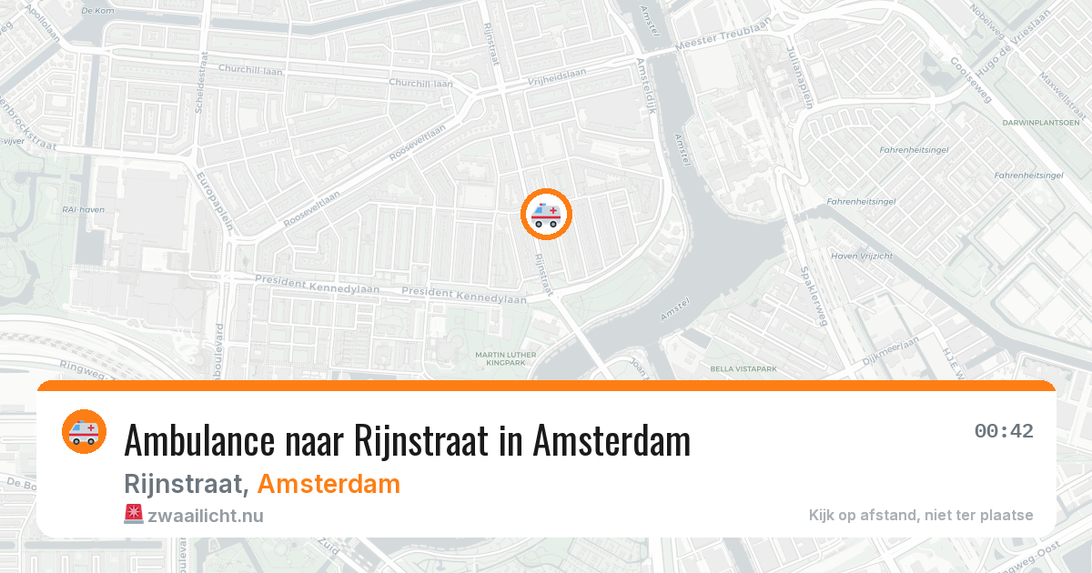 Ambulance naar Rijnstraat in Amsterdam — 17 jul 2026