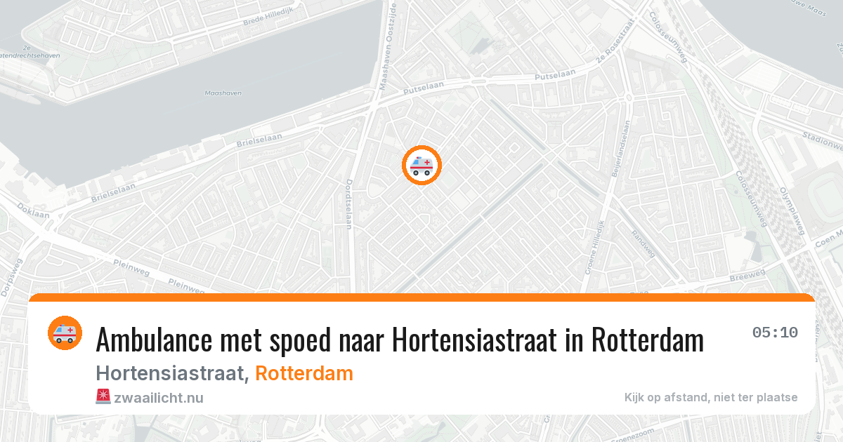Ambulance met spoed naar Hortensiastraat in Rotterdam — 12 jul 2026