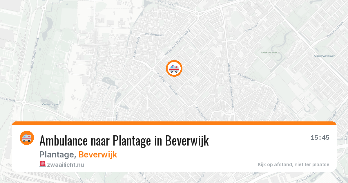 Ambulance naar Plantage in Beverwijk — 26 jul 2026