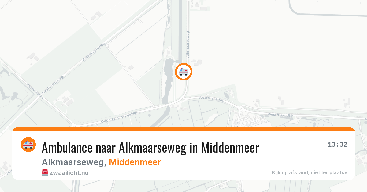 Ambulance naar Alkmaarseweg in Middenmeer — 25 apr 2026