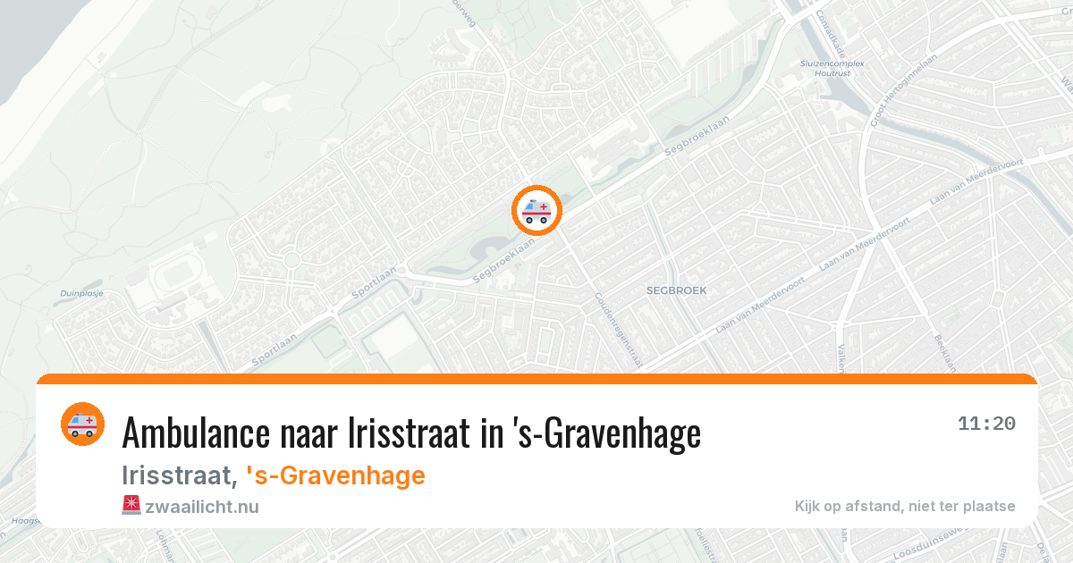 Ambulance naar Irisstraat in 's-Gravenhage — 16 mei 2026