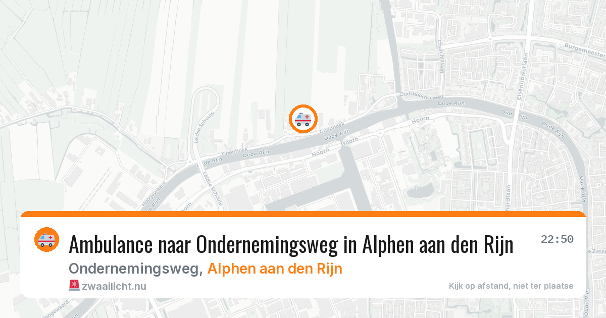 Ambulance naar Ondernemingsweg in Alphen aan den Rijn — 11 jul 2026