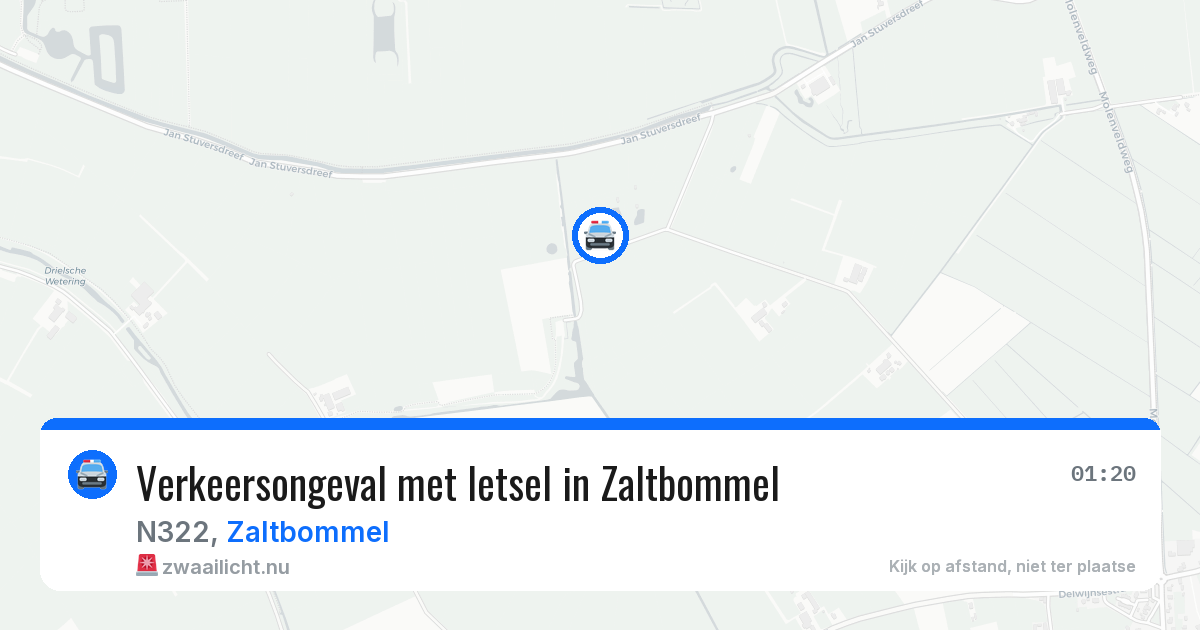 Verkeersongeval met letsel in Zaltbommel — 16 jul 2026