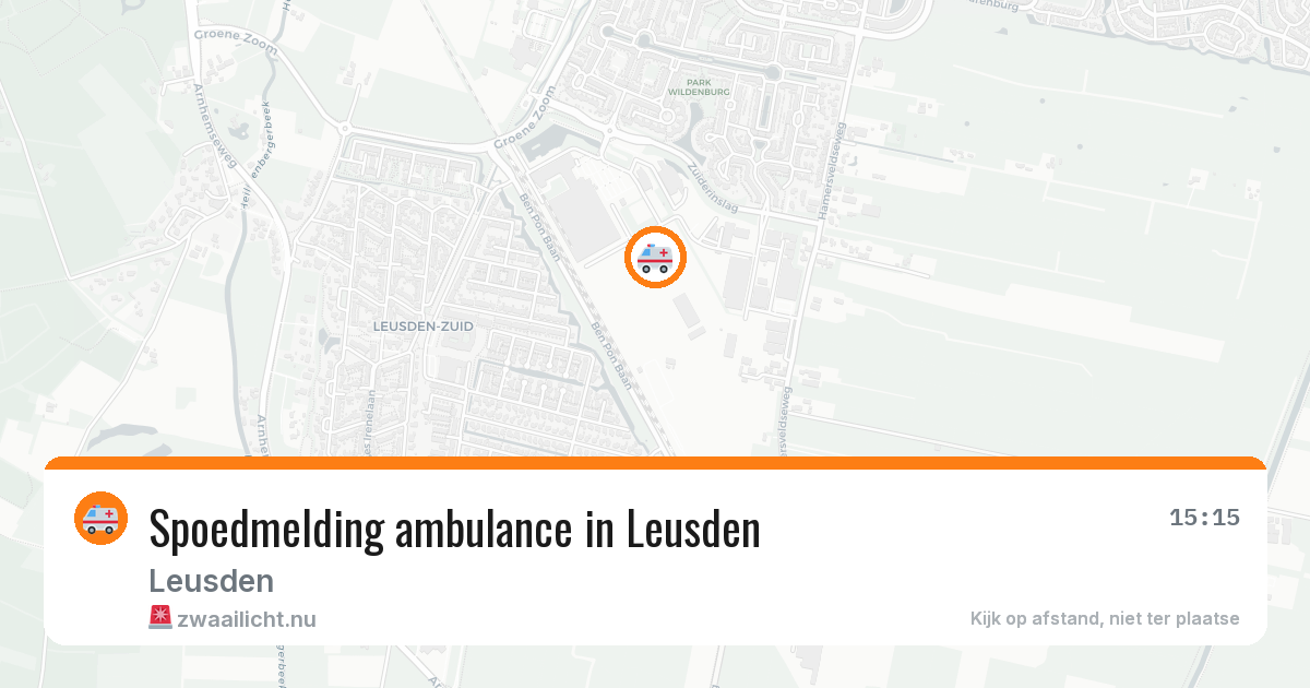 Spoedmelding ambulance in Leusden — 16 jul 2026