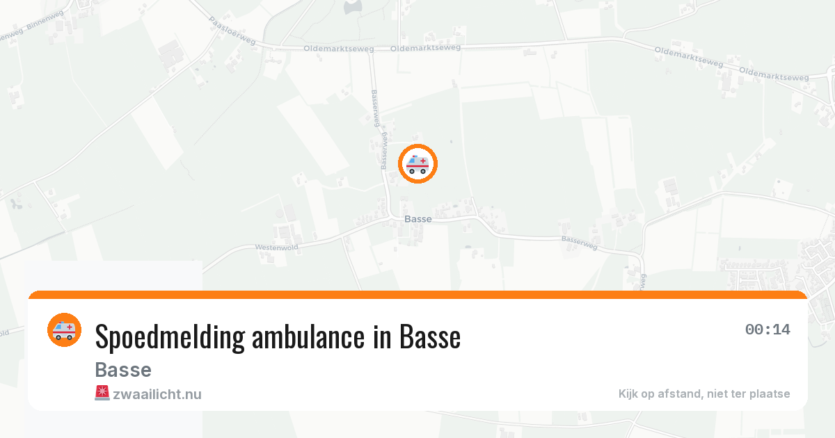 Spoedmelding ambulance in Basse — 6 feb 2026