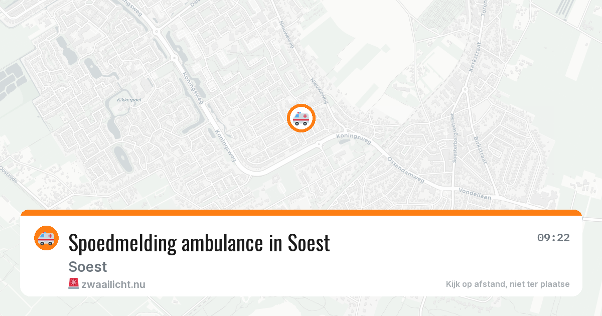 Spoedmelding ambulance in Soest — 17 jul 2026