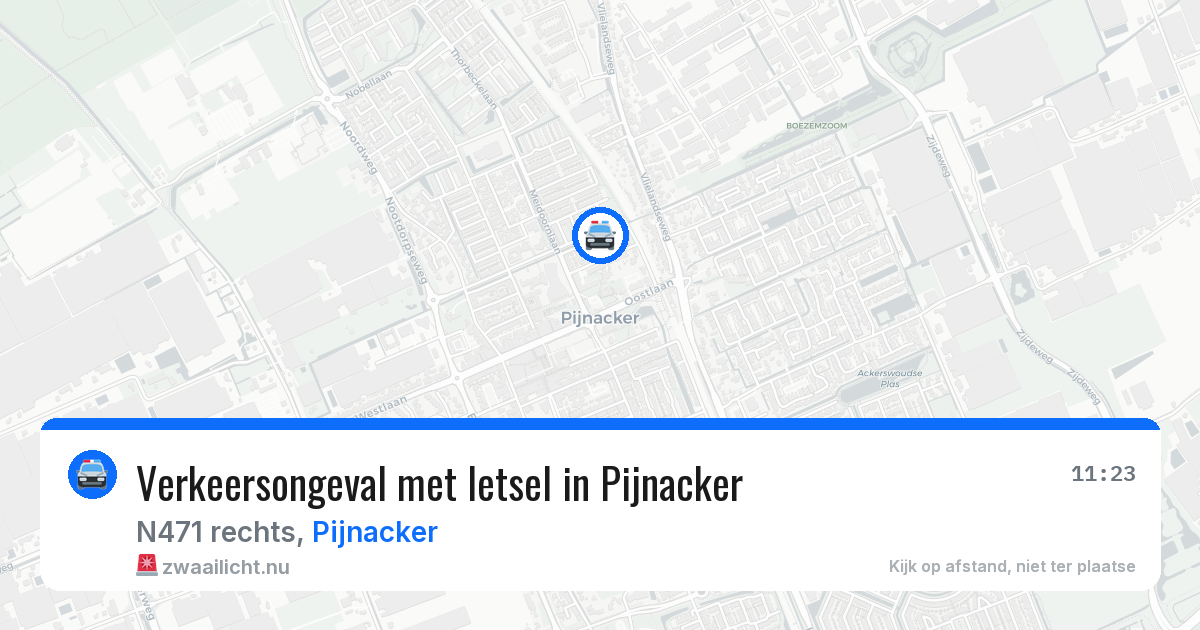 Verkeersongeval met letsel in Pijnacker — 25 jul 2026