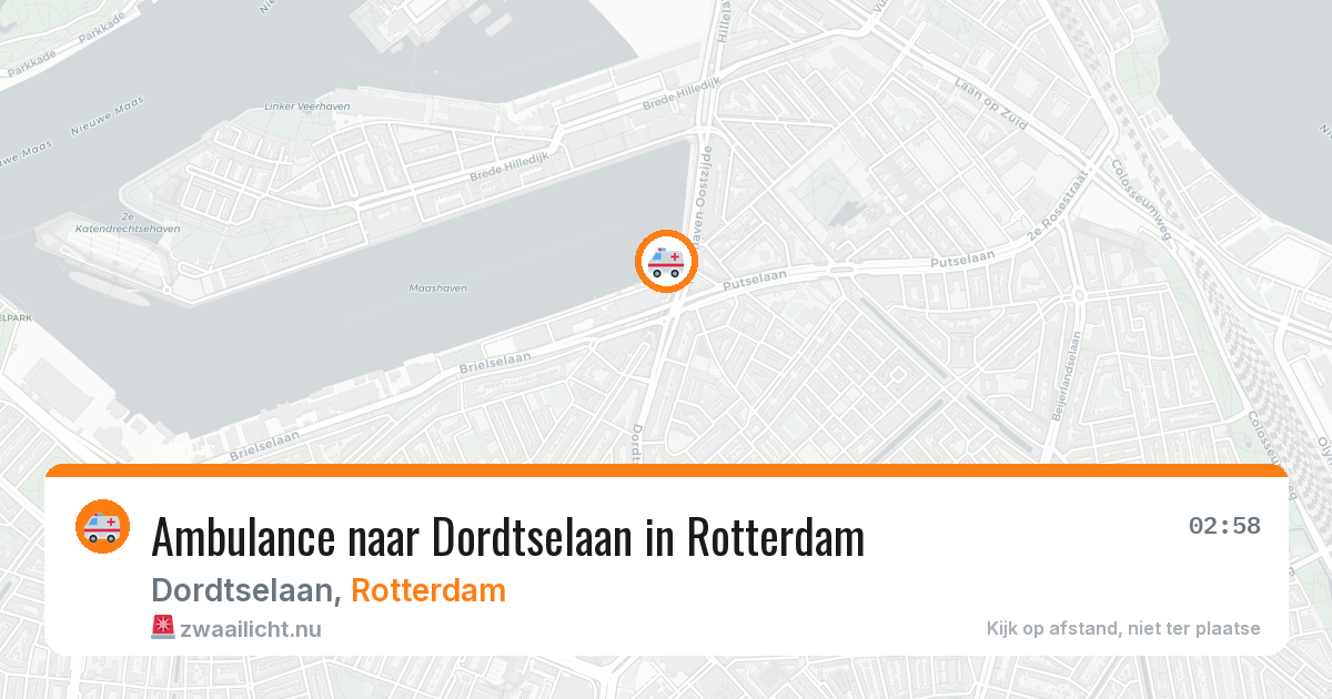 Ambulance naar Dordtselaan in Rotterdam — 17 mei 2026