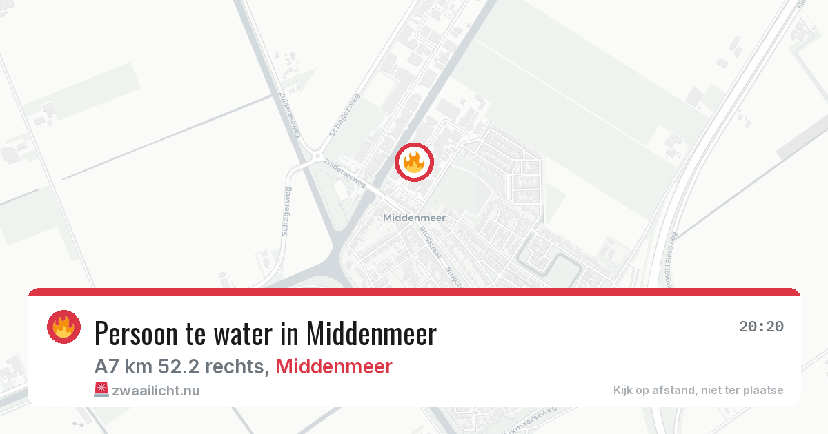 Persoon te water in Middenmeer — 18 jul 2026