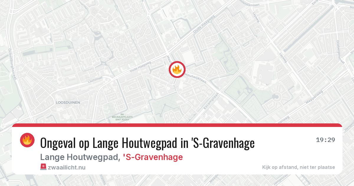 Ongeval op Lange Houtwegpad in 'S-Gravenhage — 23 jul 2026