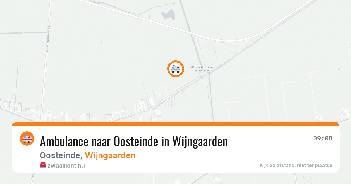 Ambulance naar Oosteinde in Wijngaarden — 25 jul 2026