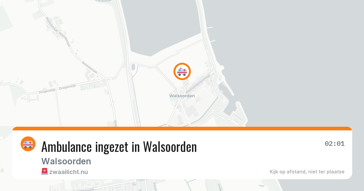 Ambulance ingezet in Walsoorden — 11 mei 2026