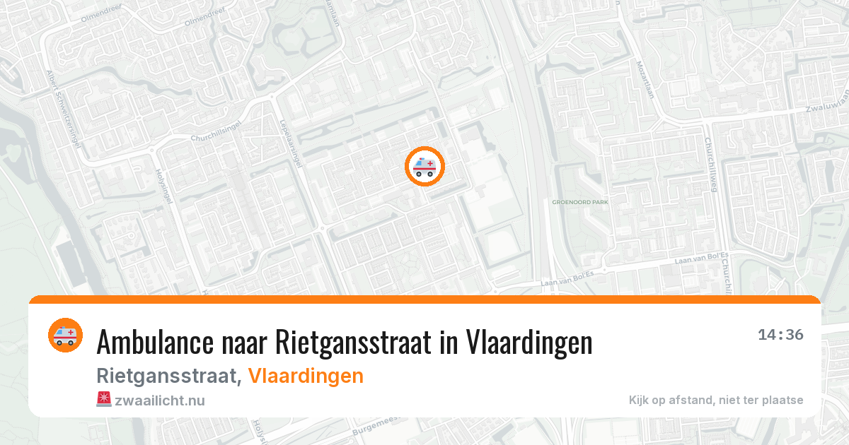 Ambulance naar Rietgansstraat in Vlaardingen — 21 mei 2026