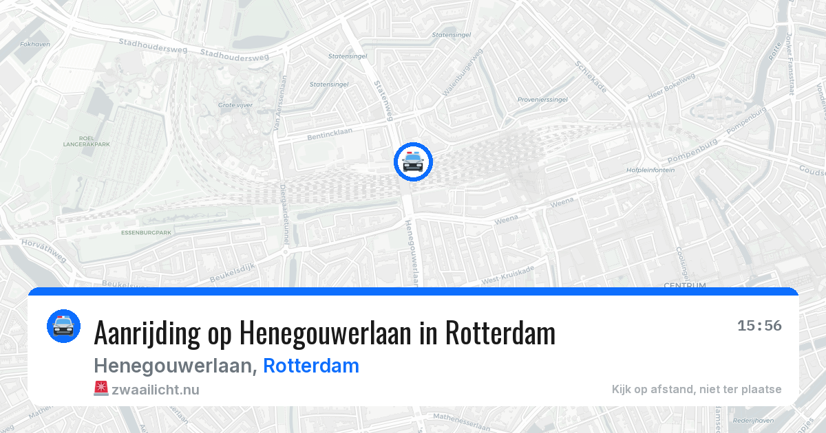 Aanrijding op Henegouwerlaan in Rotterdam — 10 jul 2026