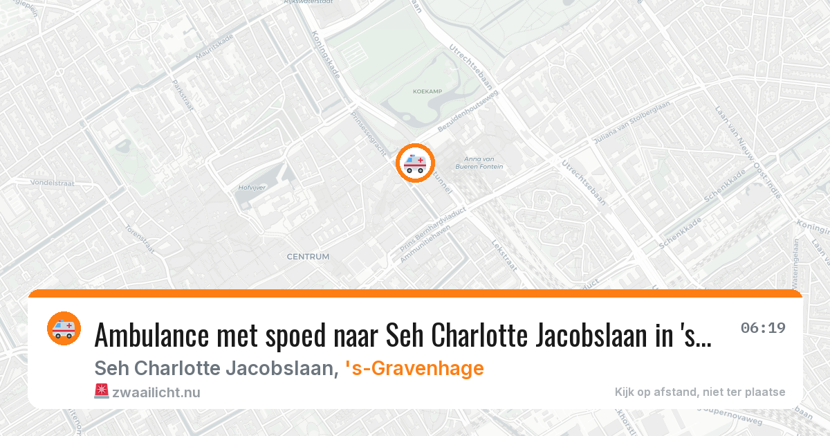 Ambulance met spoed naar Seh Charlotte Jacobslaan in 's-Gravenhage — 2 feb 2026