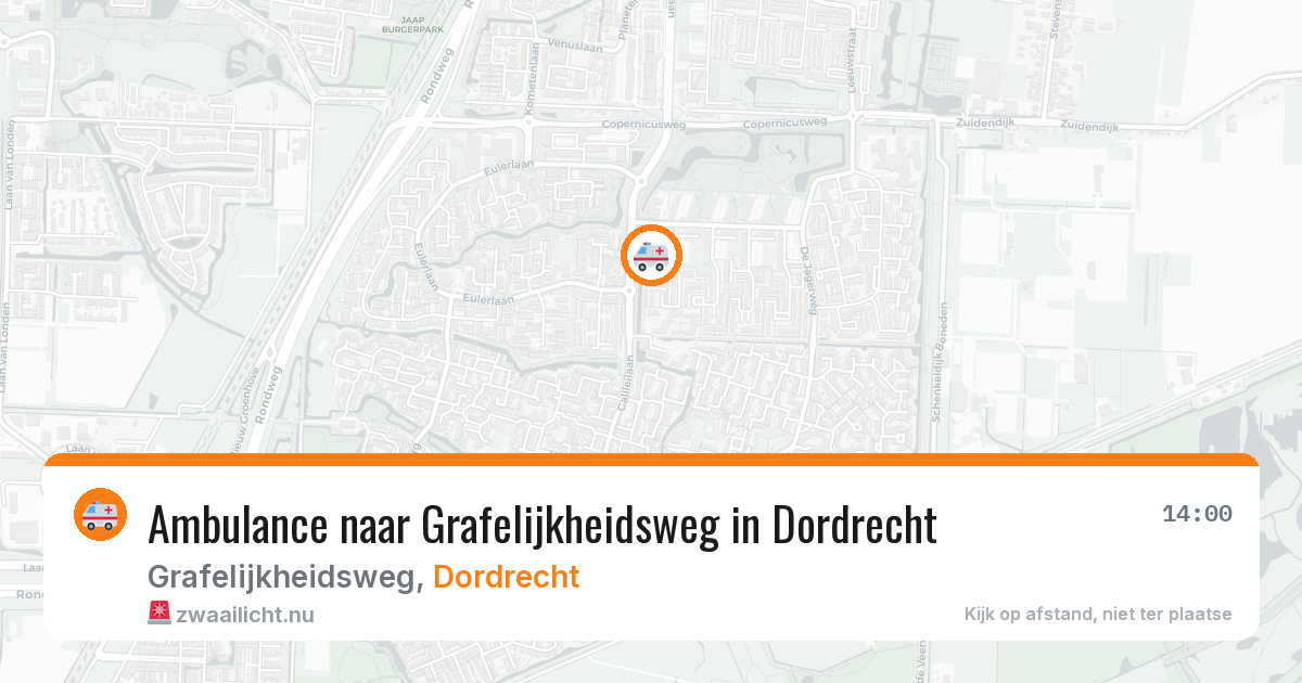Ambulance naar Grafelijkheidsweg in Dordrecht — 24 jul 2026