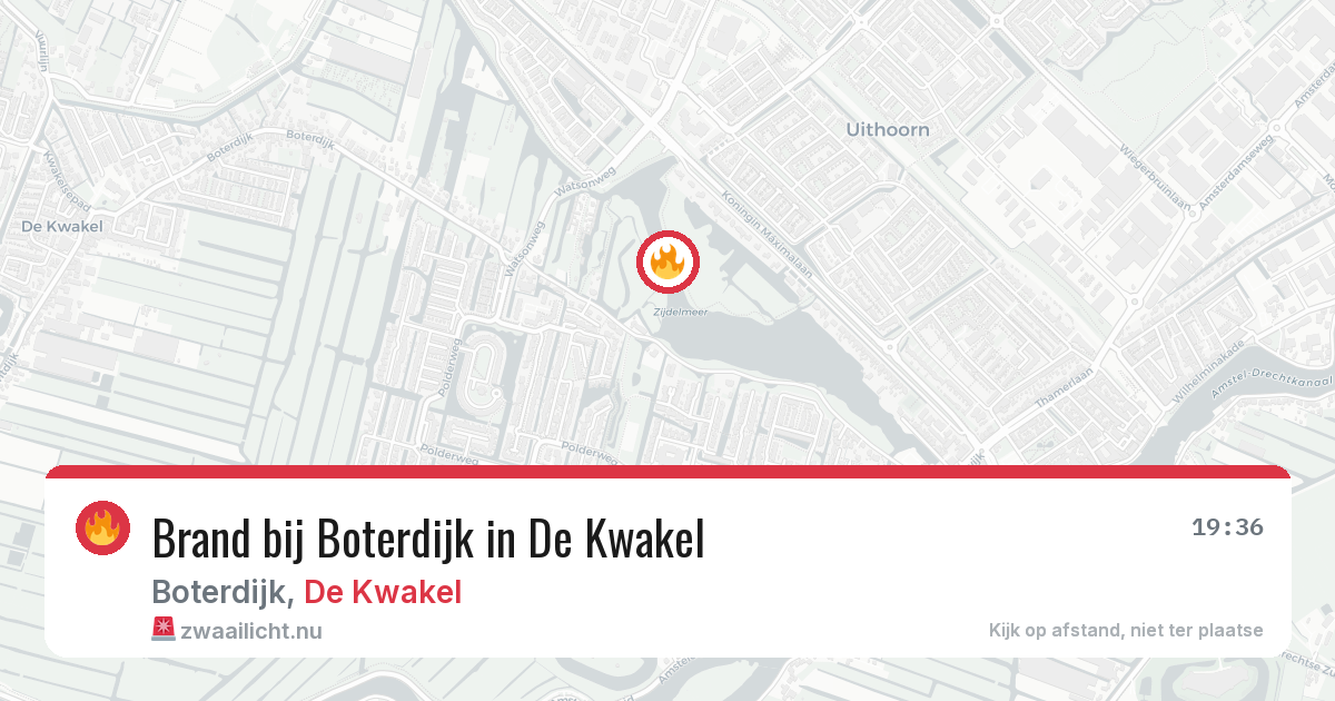 Brand bij Boterdijk in De Kwakel — 22 mei 2026