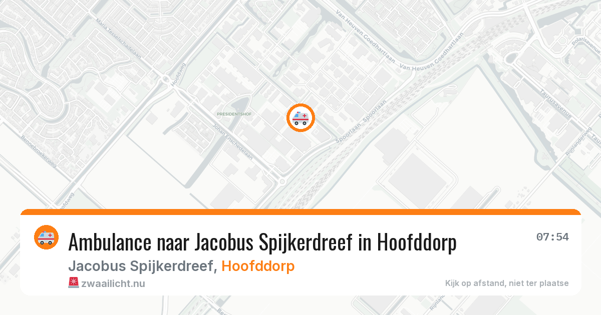 Ambulance naar Jacobus Spijkerdreef in Hoofddorp — 31 mrt 2026