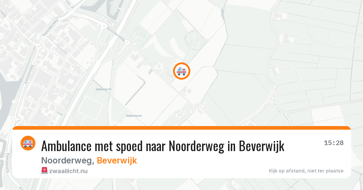 Ambulance met spoed naar Noorderweg in Beverwijk — 17 jul 2026
