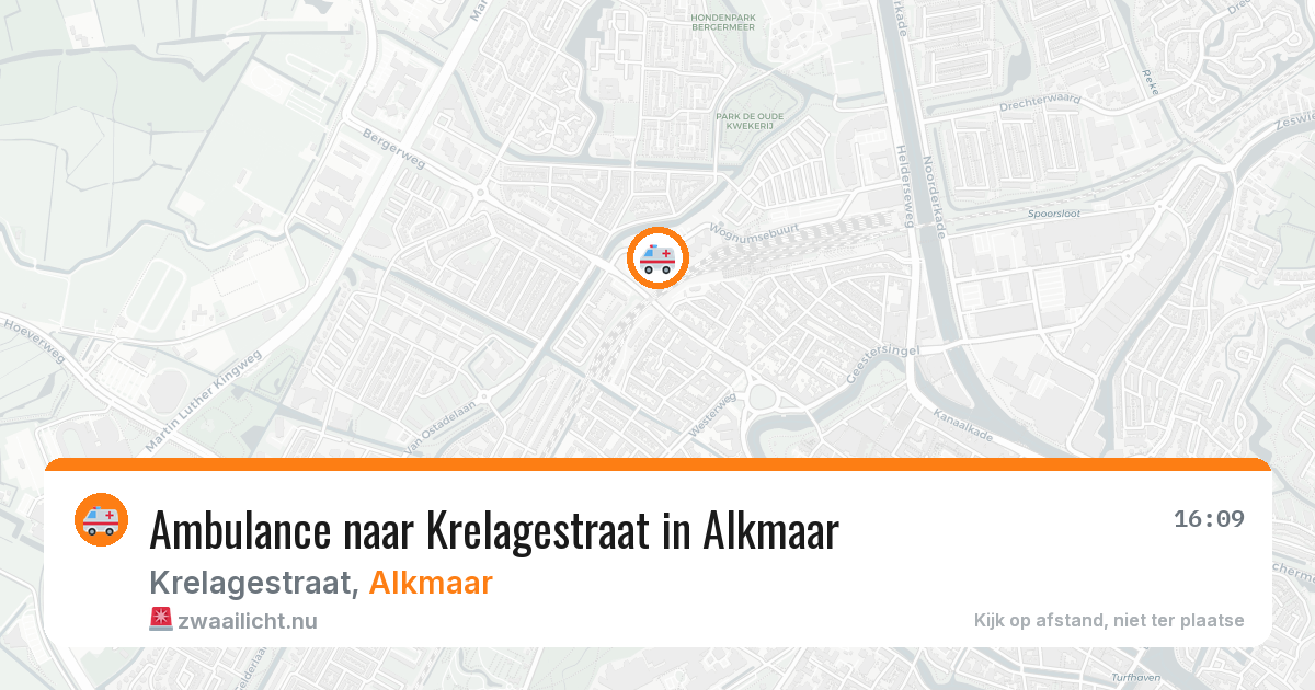 Ambulance naar Krelagestraat in Alkmaar — 24 jul 2026