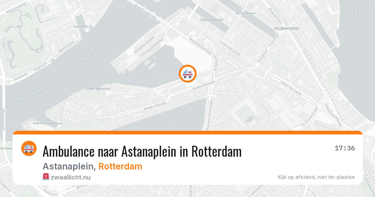 Ambulance naar Astanaplein in Rotterdam — 14 mrt 2026