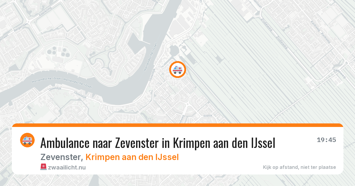 Ambulance naar Zevenster in Krimpen aan den IJssel — 24 mrt 2026