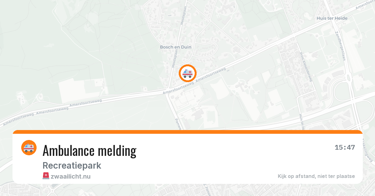 Ambulance melding — 5 mei 2026