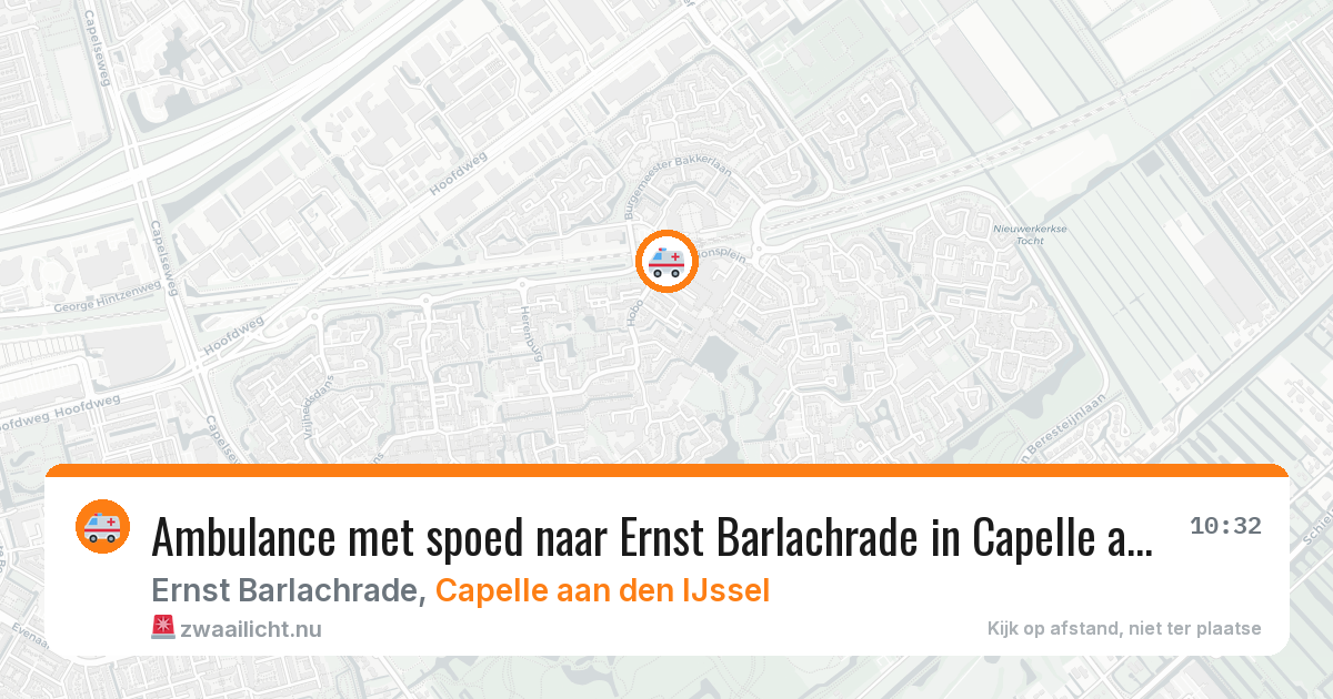 Ambulance met spoed naar Ernst Barlachrade in Capelle aan den IJssel — 5 apr 2026