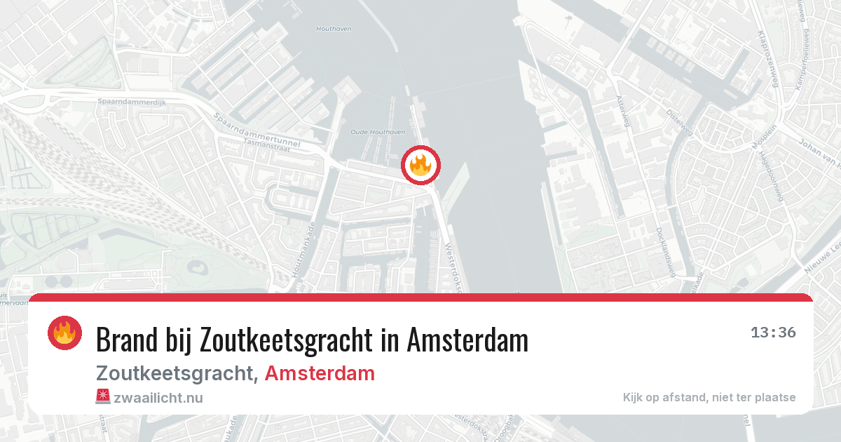 Brand bij Zoutkeetsgracht in Amsterdam — 1 apr 2026