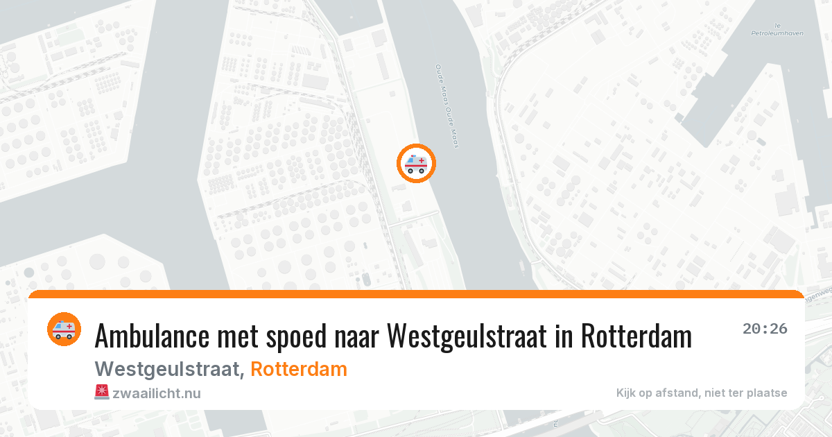 Ambulance met spoed naar Westgeulstraat in Rotterdam — 10 mrt 2026